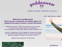 Tablet Screenshot of goddesswear.com
